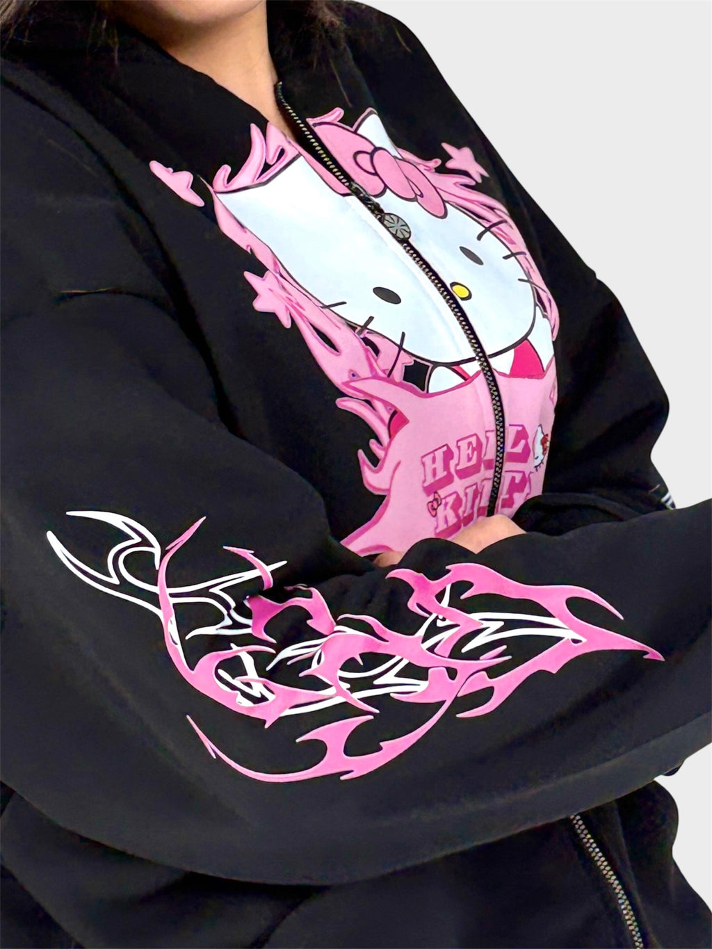 HELLO KITTY ZIP UP HOODIE