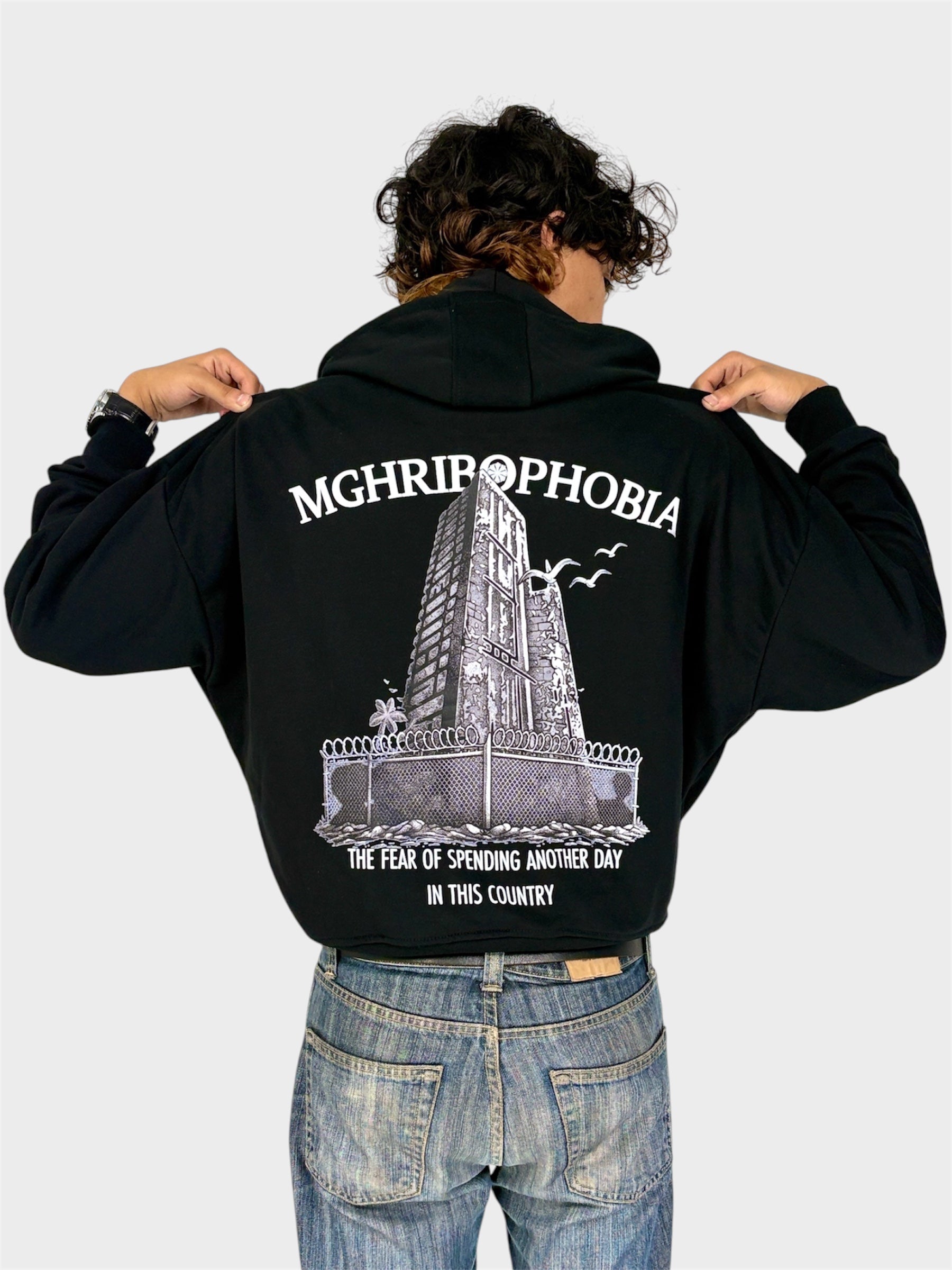 MAGHRIBOPHOBIA ZIP UP HOODIE