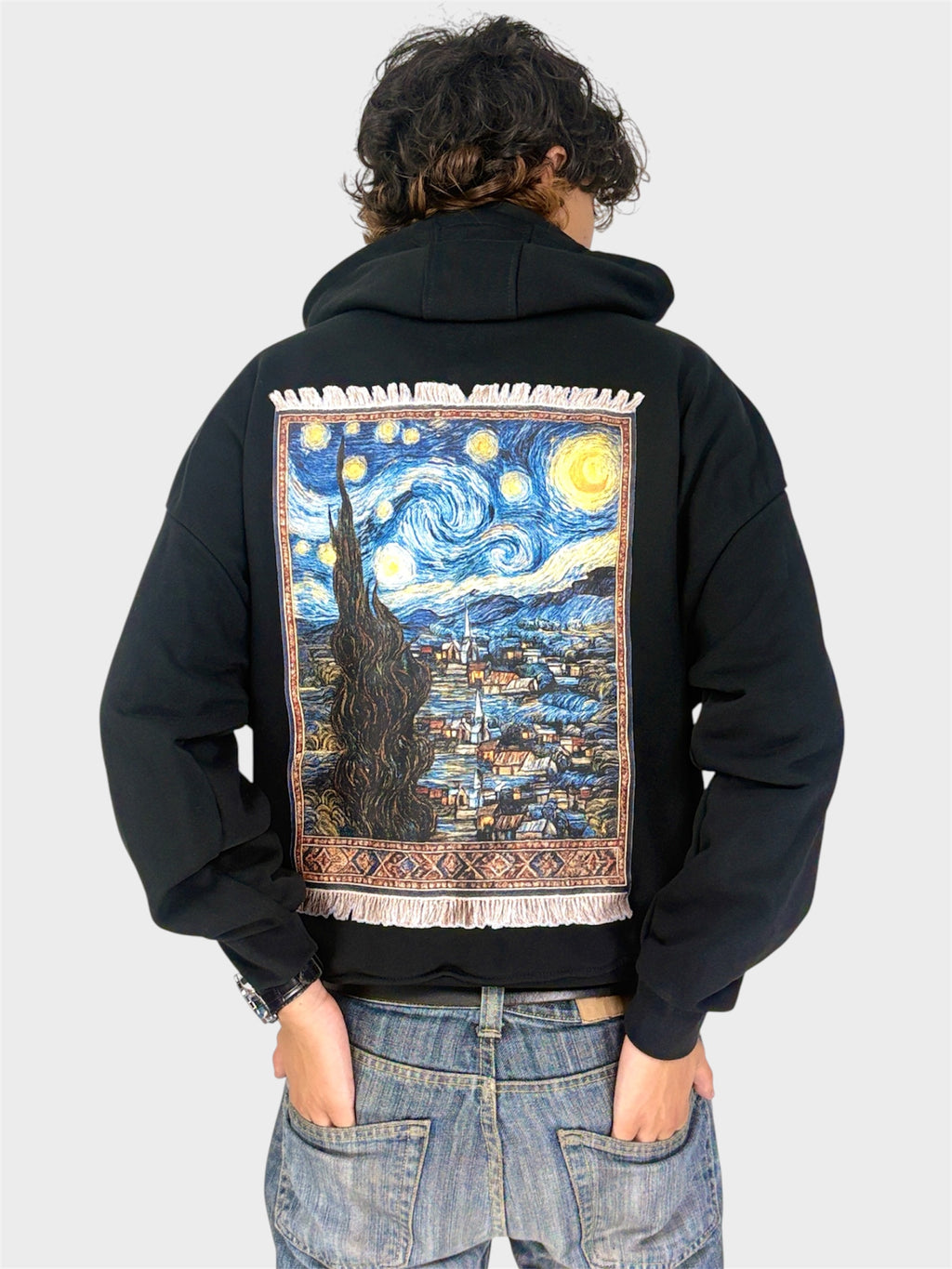 VAN GOGH ZIP UP HOODIE