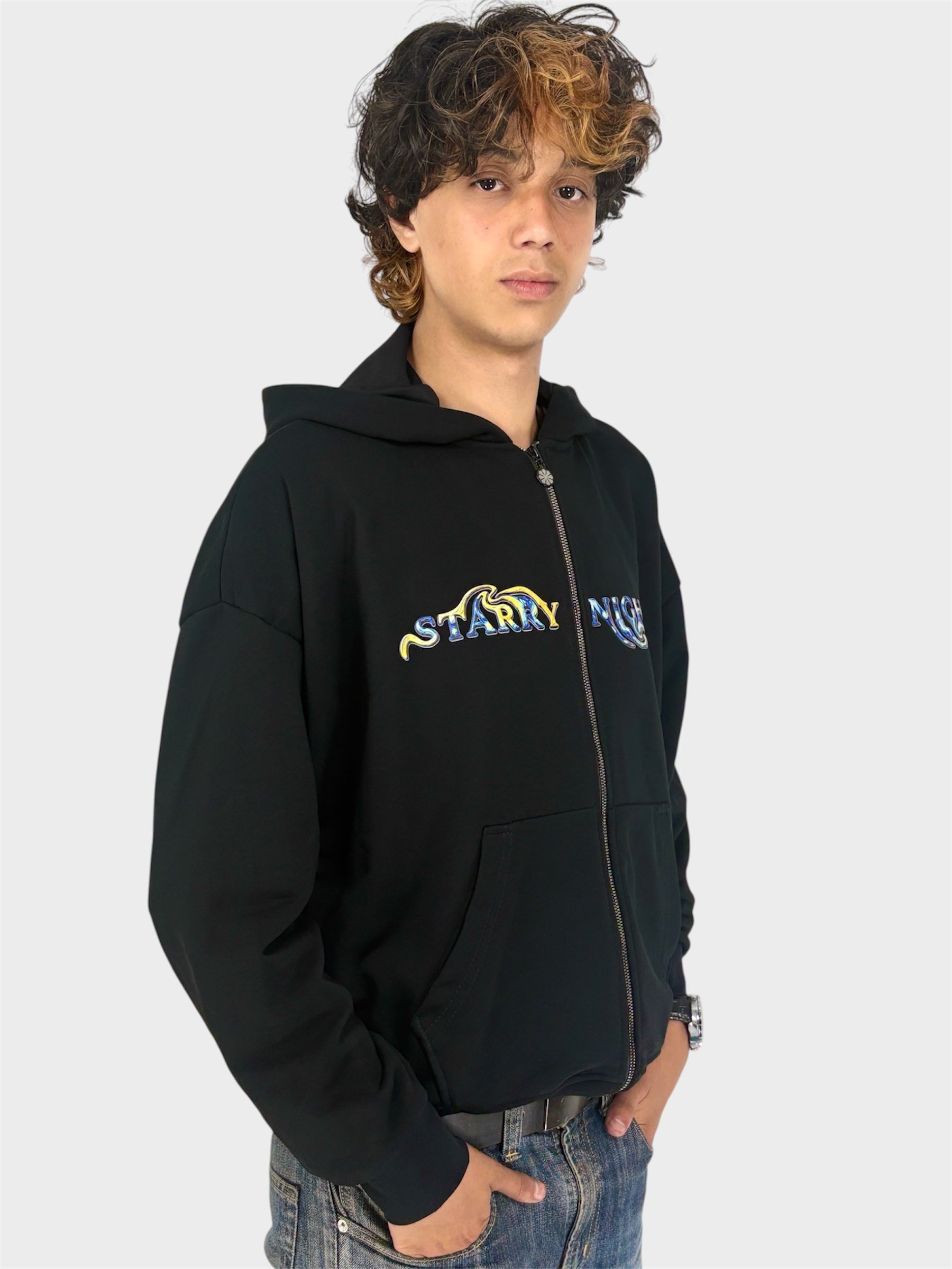 VAN GOGH ZIP UP HOODIE