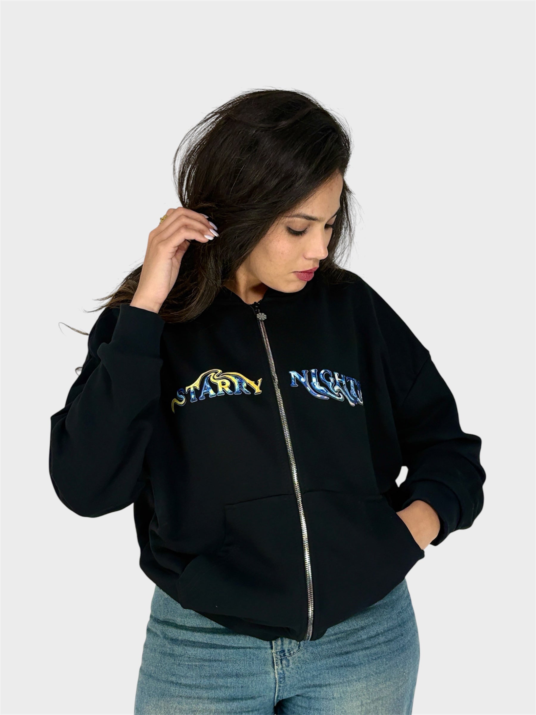 VAN GOGH ZIP UP HOODIE