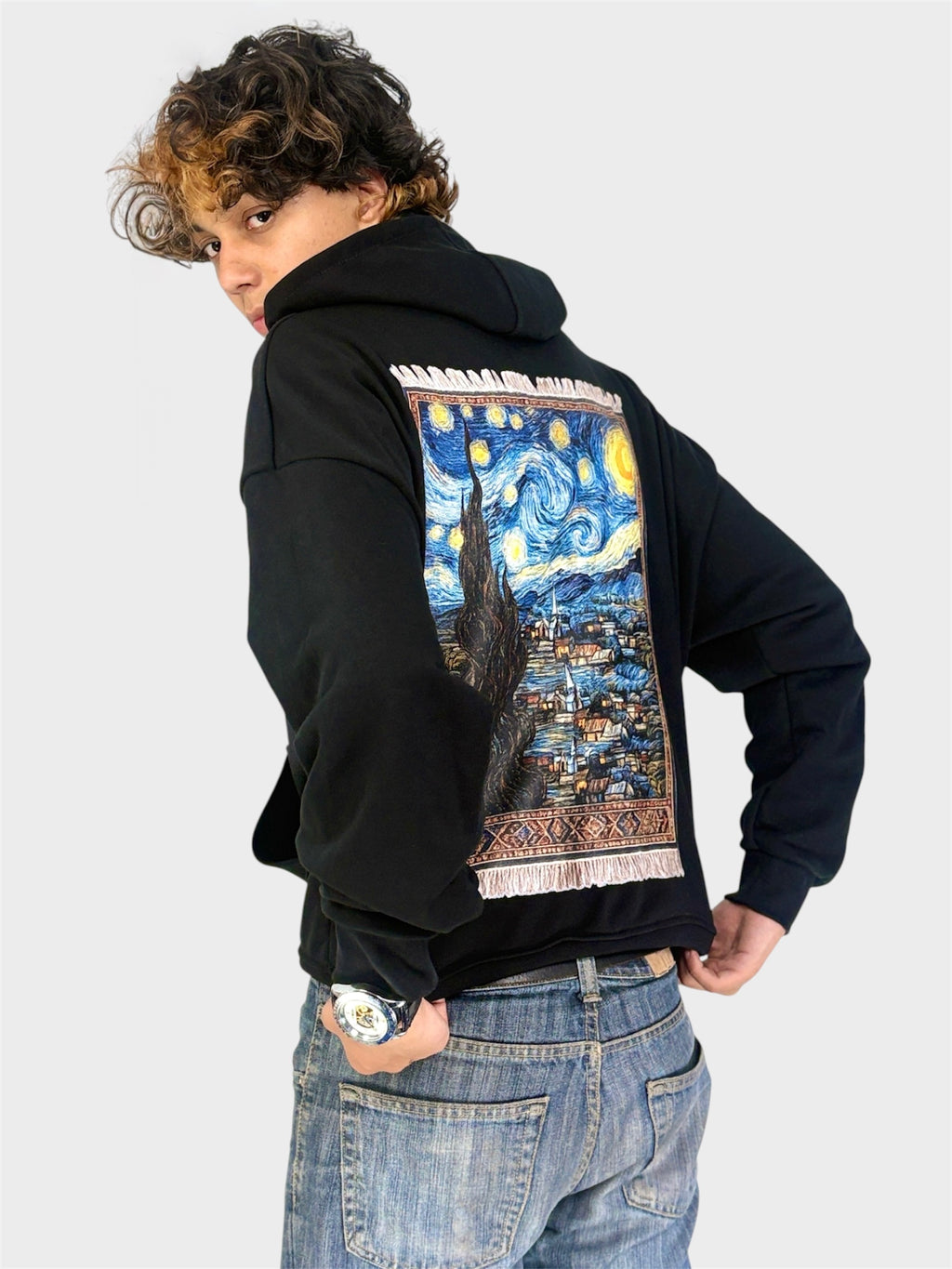 VAN GOGH ZIP UP HOODIE