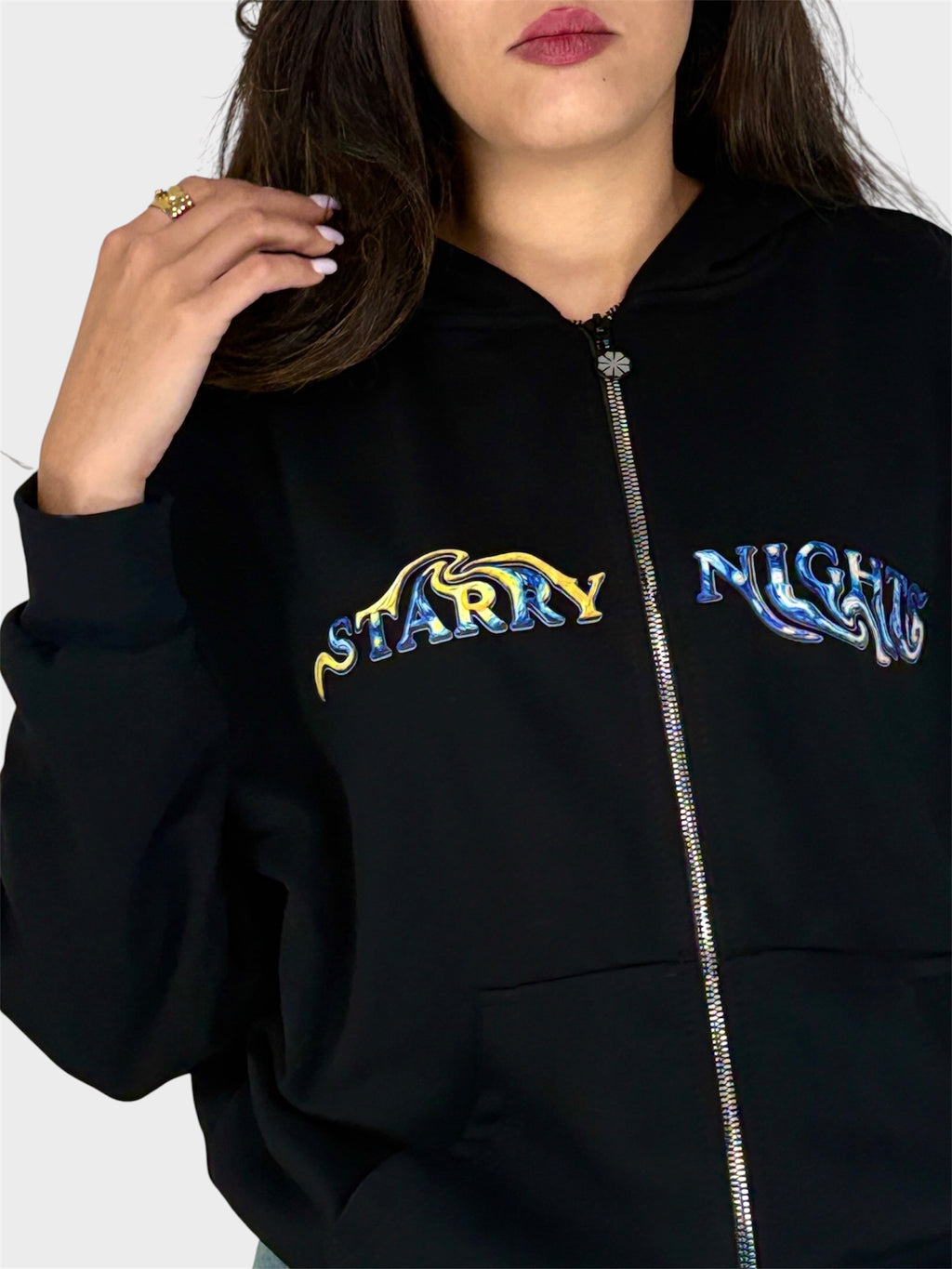 VAN GOGH ZIP UP HOODIE